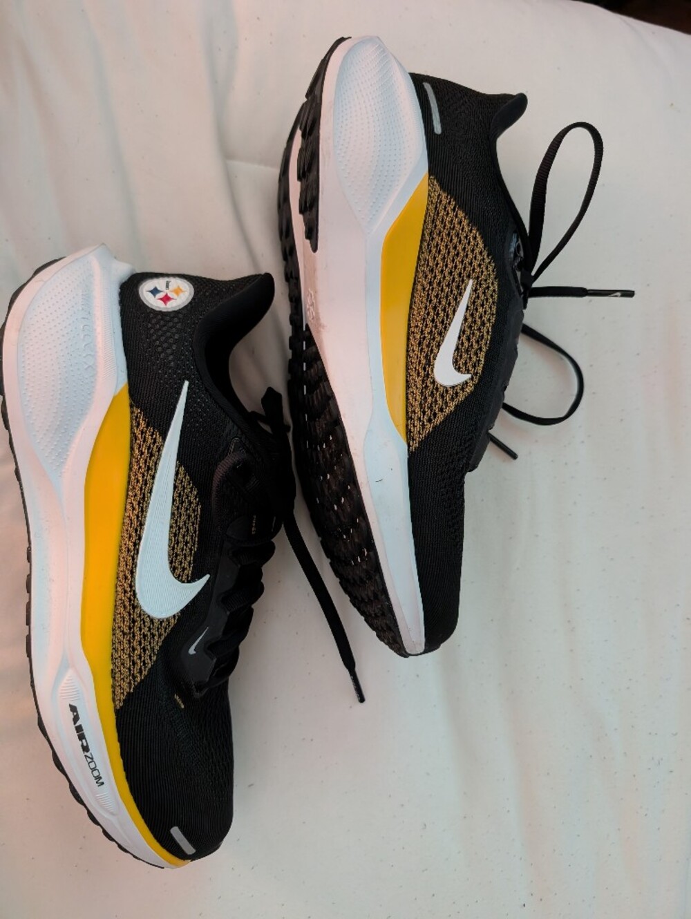 Nike Unisex Air Zoom Running Shoes - Black and Yellow
